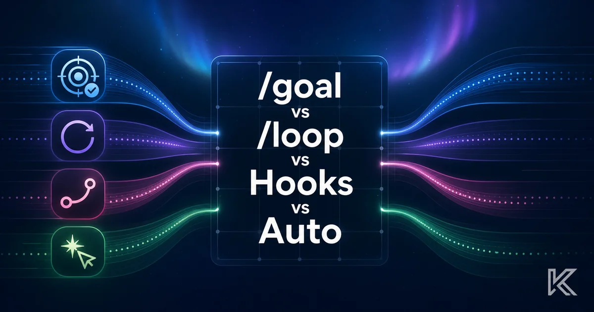 /goal vs /loop vs Stop Hooks vs Auto Mode — 4つの自律実行方法を完全比較【2026年版】